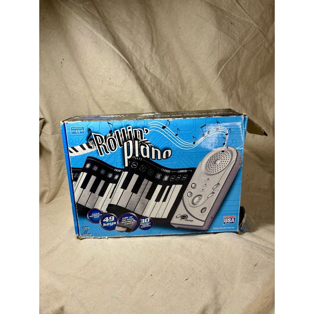 "Rollin' Piano" Roll-Up Travel Keyboard READ DESCRIPTION WATCH VIDEO!